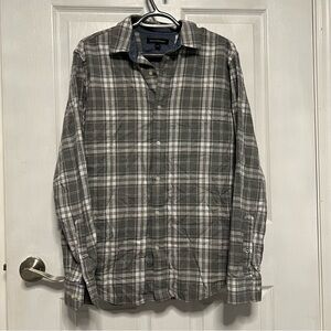 5/$100 Banana Republic Grey Plaid Flannel